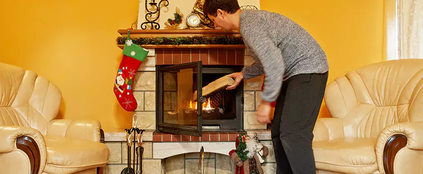 Rusted Metal Fireplace Restoration in Deltona, Florida